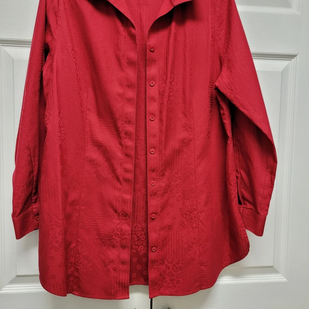 Chico's No-iron Long Sleeve Shirt/Jacket - Picture 7 of 12